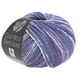 Lana Grossa COOL WOOL Semi Solid | 6503-Violett/Jeans/Ecru meliert
