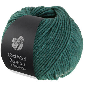 Lana Grossa COOL WOOL Superbig Mélange | 210-Dunkelgrün meliert