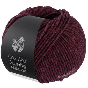 Lana Grossa COOL WOOL Superbig Mélange | 221-Schwarzrot meliert