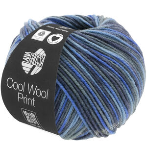 Lana Grossa COOL WOOL  Print | 716-Jeans/Graublau/Royal