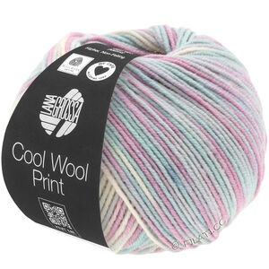 Lana Grossa COOL WOOL  Print | 792-Hellgrau/Mint/Flieder/Blassrosa