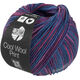 Lana Grossa COOL WOOL Print | 837-Taubenblau/Pflaume/Rotviolett