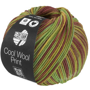 Lana Grossa COOL WOOL  Print | 839-Pistazie/Hellgrün/Senf/Mauve