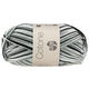 Lana Grossa COTONE  Print/Spray/Mouliné | 317-Weiß/Silbergrau/Dunkelgrau/Schwarz