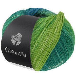 Lana Grossa COTONELLA | 17-Petrol/Rotviolett/Fuchsia/Graulila/Mintgrün/Brombeer/Himbeer/Dunkelblau/Mittelblau/Gelbgrün/Grasgrün