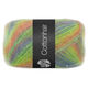 Lana Grossa COTTONHAIR | 102-Orange/Grün/Gelbgrün/Blauviolett/Graubraun