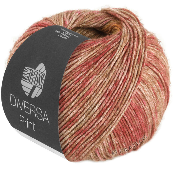 Lana Grossa DIVERSA PRINT | 101-Terrakotta/Ocker/Camel/Ziegelrot/Taupe