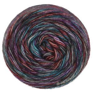 Lana Grossa ECOPUNO Hand-dyed | 51-Dunkelgrau/Anthrazit/Violett/Terrakotta/Petrol