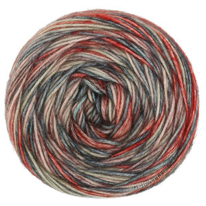 Lana Grossa ECOPUNO Hand-dyed | 62-Petrol/Graubeige/Graubraun/Grüngrau/Terrakotta