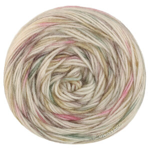 Lana Grossa ECOPUNO Hand-dyed | 70-Rohweiß/Beigegrau/Altrosa/Salbeigrün/Taupe
