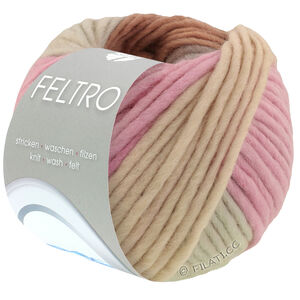 Lana Grossa FELTRO Arco | 447-Grau/Hellbeige/Rosa/Graubeige/Nougat
