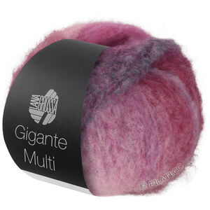 Lana Grossa GIGANTE MULTI | 107-Mauve/Nelke/Pink/Jadegrün/Graurot/Weinrot/Brombeer/Veilchenblau