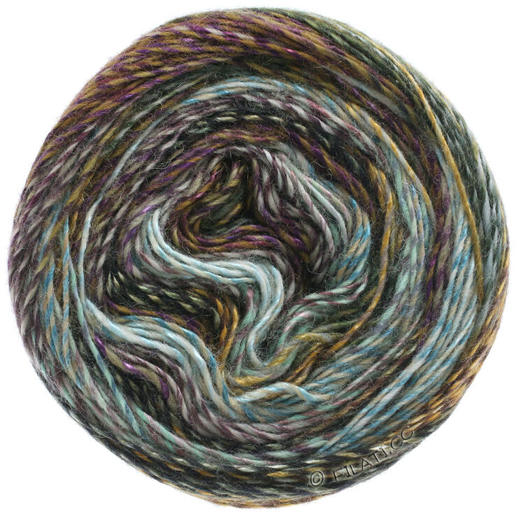 Lana Grossa GIOIA | 101-Silber/Mint/Graubeige/Aubergine/Graugrün/Gold/Schwarz