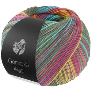Lana Grossa GOMITOLO ALGA | 2027-Graugrün/Türkis/Fuchsia/Gelb/Frühlingsgrün/Orange/Oliv/Himmelblau/Blau/Altrosa/Weiß