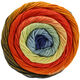 Lana Grossa GOMITOLO ALOHA | 317-Pfirsich/Orange/Kürbis/Graublau/Blauviolett/Mokka