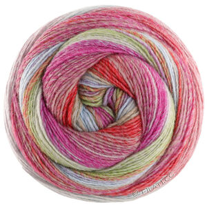 Lana Grossa GOMITOLO ARTE | 1023-Erdbeer/Rotviolett/Hellgrau/Lindgrün/Hellblau/Beige/Orange/Rot/Pink/Fuchsia