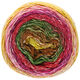 Lana Grossa GOMITOLO COLLINA | 1016-Dunkeloliv/Weinrot/Fuchsia/Hellorange/Gelb/Nougat