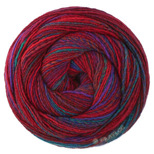 Lana Grossa GOMITOLO DISEGNO | 527-Rot/Weinrot/Violett/Petrol/Braunrot