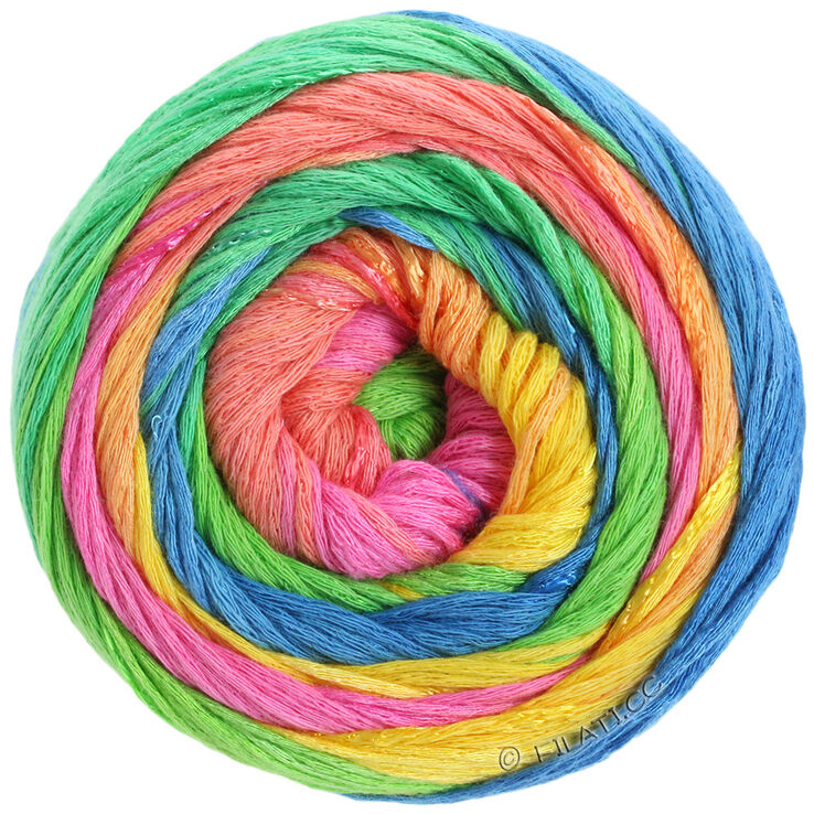 Lana Grossa GOMITOLO DOPPIO | 201-Gelb/Grün/Lachs/Rosa/Pink/Jade/Blau/Türkis