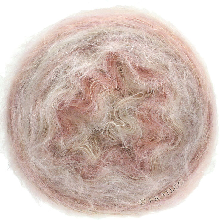 Lana Grossa GOMITOLO SILKHAIR | 201-Rosa/Beige meliert