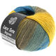 Lana Grossa LACE Seta Dégradé 50g | 104-Blau/Gelb/Taupe