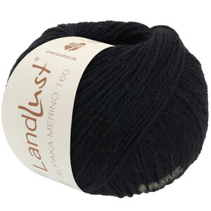 Lana Grossa LANDLUST Alpaka Merino 160 | 410-Schwarz