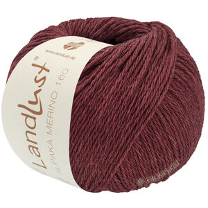 Lana Grossa LANDLUST Alpaka Merino 160 | 452-Weinrot