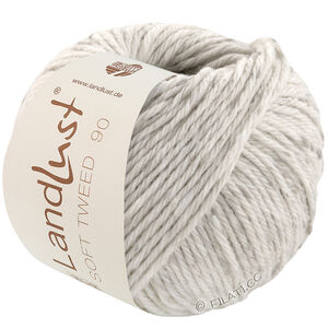 Lana Grossa LANDLUST Soft Tweed 90 | 25-Silbergrau meliert