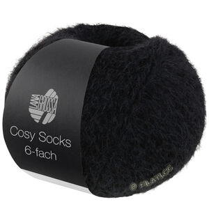 Lana Grossa MEILENWEIT 6-FACH 150g Cosy Socks | 1015-Schwarz