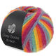 Lana Grossa MEILENWEIT 6-FACH 150g Cosy Socks Multi Stripes | 2201-Rauchblau/Türkis/Gelb/Orange/Fuchsia