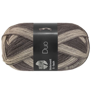 Lana Grossa MEILENWEIT 6-FACH 150g Duo | 9727-Dunkelgrau/Hellgrau