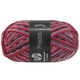Lana Grossa MEILENWEIT 6-FACH 150g Freddo | 9740-Dunkelgrau/Weiß/Burgund/Rot/Graurosa/Mauve