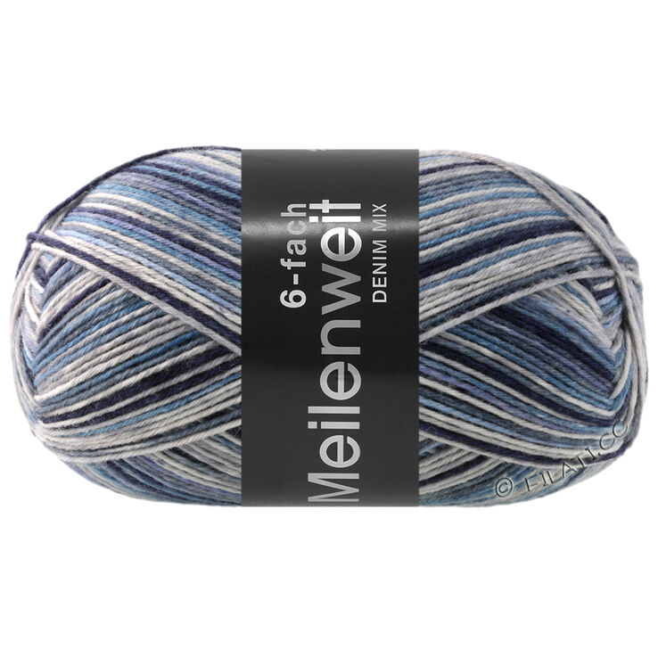 Lana Grossa MEILENWEIT 6-FACH 150g DENIM MIX | 9637-