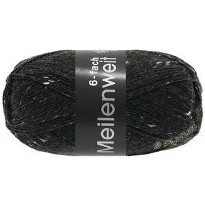 Lana Grossa MEILENWEIT 6-FACH 150g Mouliné/Tweed | 8837-Anthrazit meliert