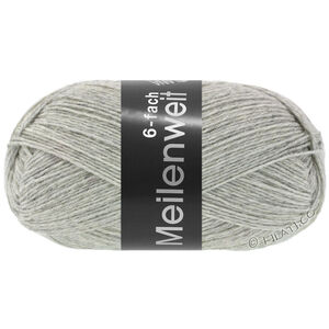 Lana Grossa MEILENWEIT 6-FACH 150g | 9244-Hellgrau meliert