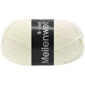 Lana Grossa MEILENWEIT 8-FACH 150g | 9560-Rohweiß