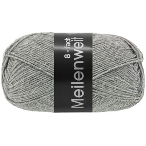 Lana Grossa MEILENWEIT 8-FACH 150g | 9615-Grau meliert