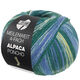 Lana Grossa MEILENWEIT 100g Alpaca Poncho | 2725-Waldgrün/Royal/Weiß/Hellblau/Graublau/Limette
