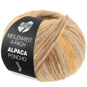 Lana Grossa MEILENWEIT 100g Alpaca Poncho | 2726-Sandbeige/Taupe/Braun/Hellbeige/Karamell