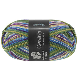 Lana Grossa MEILENWEIT 100g Cervinia | 1705-Dunkelgrün/Moosgrün/Olivgrün/Blau/Nachtblau/Ecru/Himmelblau/Grau/Dunkelviolett