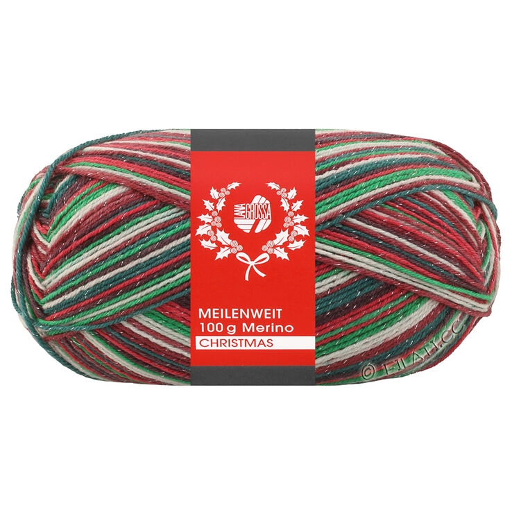 Lana Grossa MEILENWEIT 100g Merino Christmas Lurex | 6803-