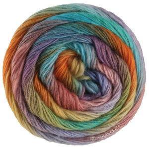 Lana Grossa MEILENWEIT 100g Color Mix Multi | 8020-Olivgrün/Petrol/Blaulila/Rotlila/Pistazie/Jade/Türkis/Pflaume/Ziegelrot/Gelb/Orange
