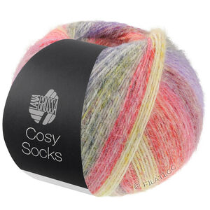 Lana Grossa MEILENWEIT 100g Cosy Socks Dream | 251-Terrakotta/Senf/Dunkelgrau/Blauviolett/Lila/Dunkelrot/Rot