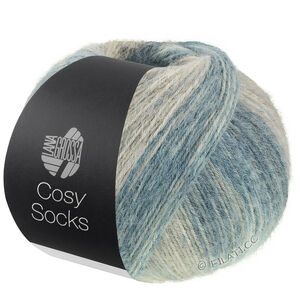 Lana Grossa MEILENWEIT 100g Cosy Socks Dream | 256-Mittelgrau/Dunkelgrau/Blaugrau/Grège/Taupe/Graubraun