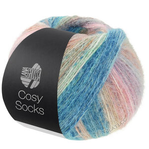 Lana Grossa MEILENWEIT 100g Cosy Socks Dream | 258-Mint/Petrol/Türkis/Lehmbraun/Rosenholz/Hellgrau/Rosa/Taupe/Beige