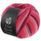 Lana Grossa MEILENWEIT 100g Cosy Socks Soft Stripes | 105-Bordeaux/Rosa/Himbeer/Pink