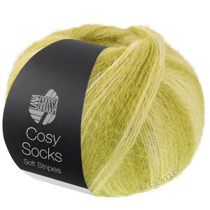 Lana Grossa MEILENWEIT 100g Cosy Socks Soft Stripes | 116-Limette/Pistazie/Helloliv