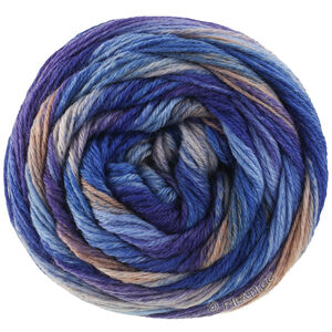 Lana Grossa MEILENWEIT 100g Fontana | 5457-Marine/Tintenblau/Graublau/Kornblume/Taupe/Graubeige