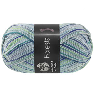 Lana Grossa MEILENWEIT 100g Foresta | 5322-Hellblau/Hellgrau/Lila/Dunkelviolett/Dunkelgrün/Hellgrün/Mint/Minttürkis
