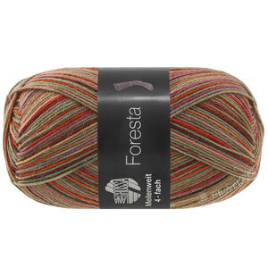 Lana Grossa MEILENWEIT 100g Foresta | 5324-Mittelgrau/Aubergine/Terrakotta/Altrosa/Fuchsia/Rot/Himbeer/Graubeige